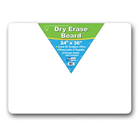 Flipside Unframed Dry Erase Board, 24"X36", White 10088